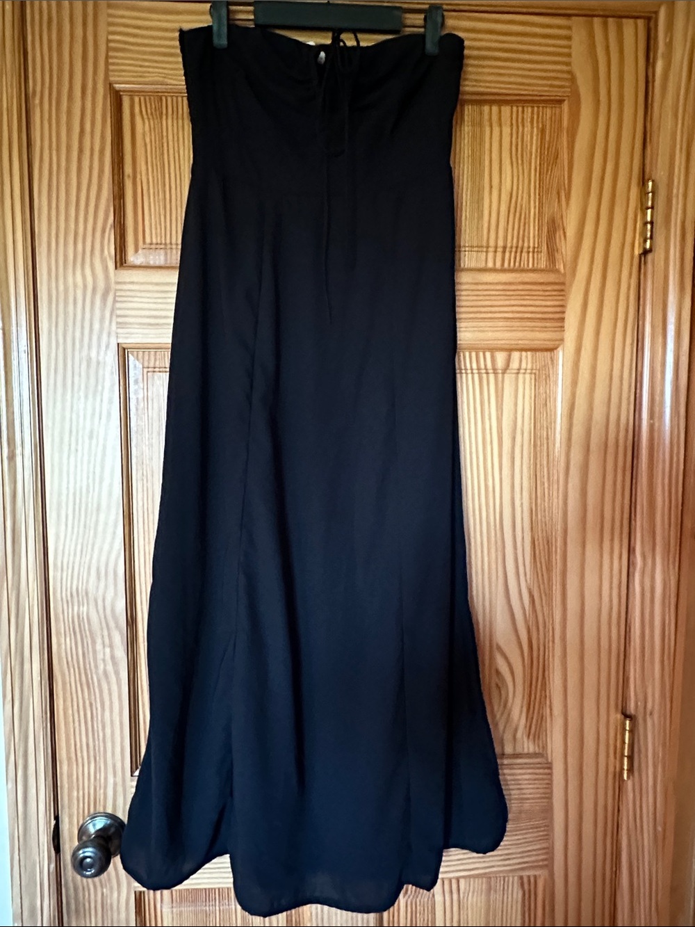 Sincerely Jules Black Strapless Maxi Dress - Elegant Women's Evening Gown size M